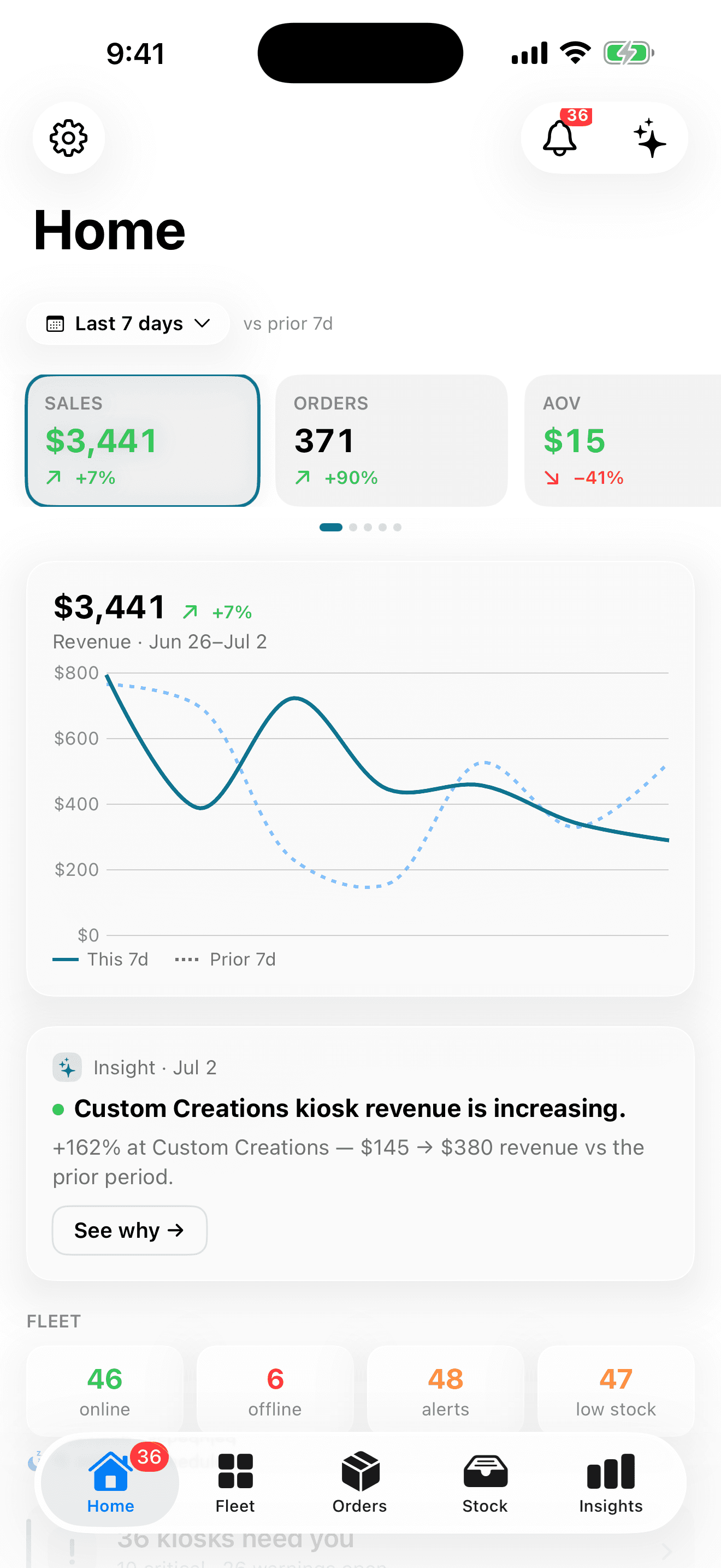 CCK app — Home